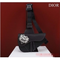 Big Discount Dior Essentials SADDLE BAG Grained Calfskin 1ADPO093H BLACK