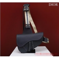 Famous Brand Dior Essentials SADDLE BAG Grained Calfskin 1ADPO093f-2 Royal Blue 