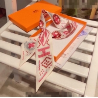 Pretty Style Hermes Silk Bandeau Scarf 5x86cm 030803 White 2023