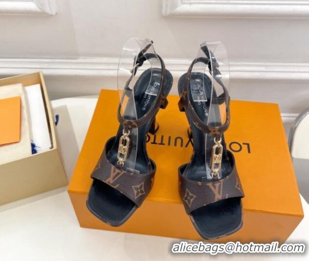 Unique Style Louis Vuitton Sparkle Sandal 9.5cm in Monogram Canvas with LV Circle 625082