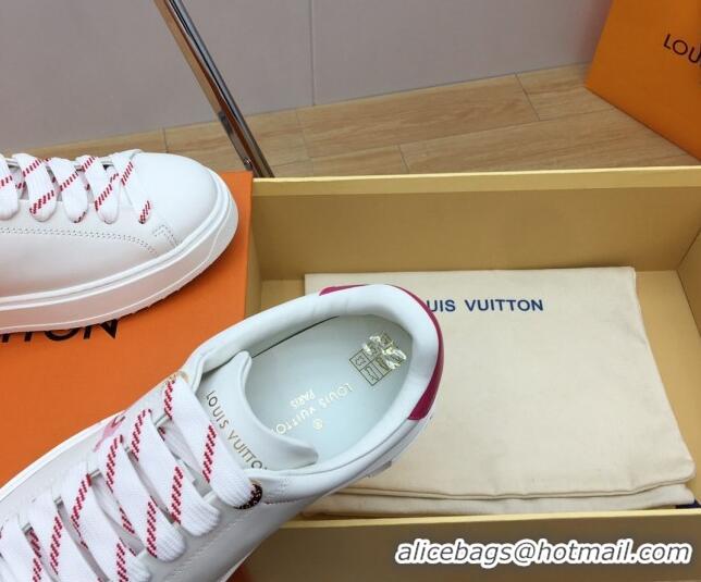 Hot Style Louis Vuitton Time Out Sneaker in Oversized LV Leather Pink 625094