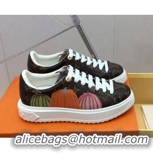 Purchase Louis Vuitton LV x YK Time Out Sneaker in Pumpkins Monogram Canvas 1ABD8H 625099