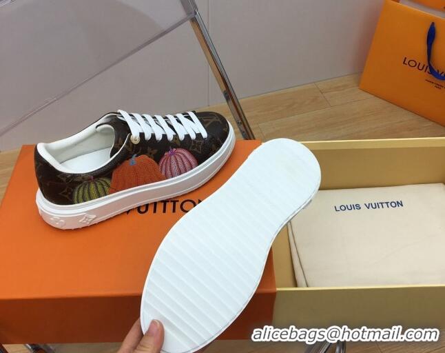 Purchase Louis Vuitton LV x YK Time Out Sneaker in Pumpkins Monogram Canvas 1ABD8H 625099