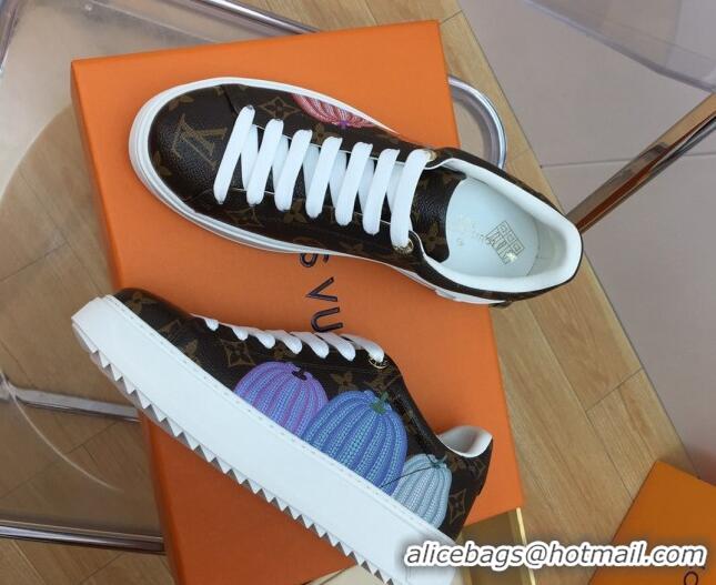 Purchase Louis Vuitton LV x YK Time Out Sneaker in Pumpkins Monogram Canvas 1ABD8H 625099