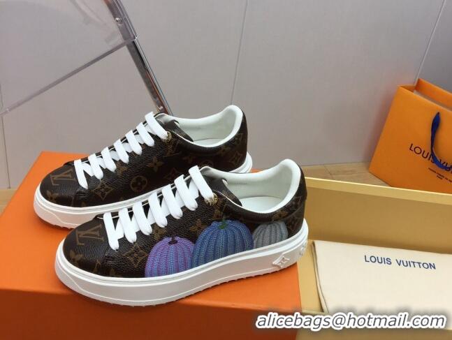 Purchase Louis Vuitton LV x YK Time Out Sneaker in Pumpkins Monogram Canvas 1ABD8H 625099