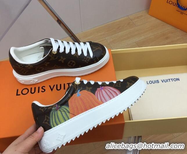 Purchase Louis Vuitton LV x YK Time Out Sneaker in Pumpkins Monogram Canvas 1ABD8H 625099