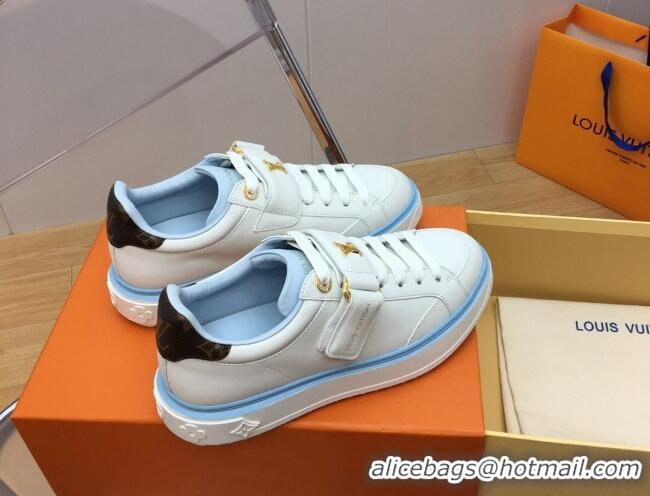 Best Price Louis Vuitton LV x YK Time Out Sneaker with Velcro strap Light Blue 625101