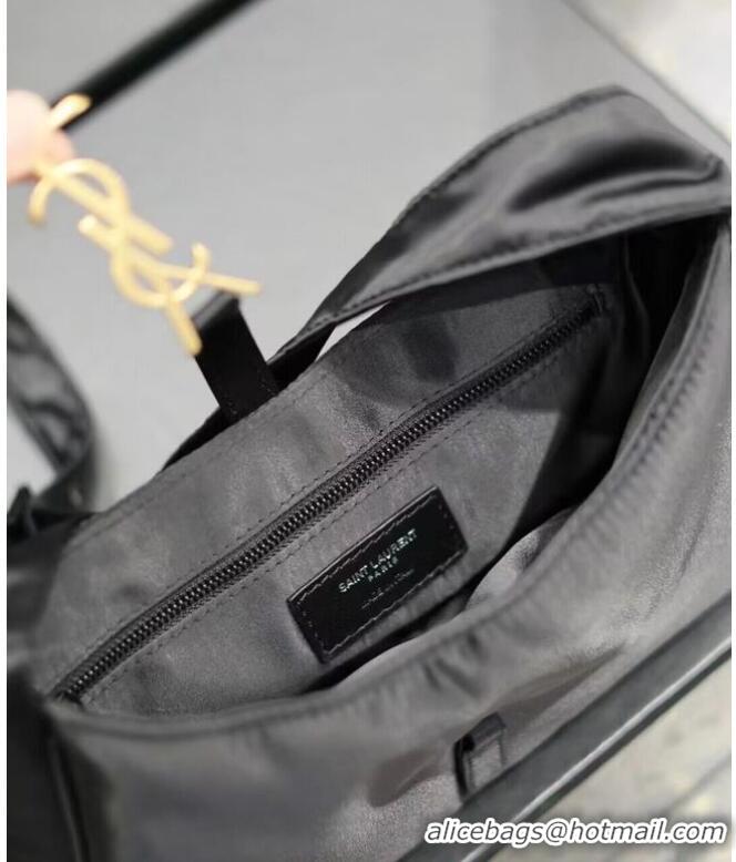 Buy Cheapest SAINT LAURENT Nylon Shoulder Bag Y988228B black