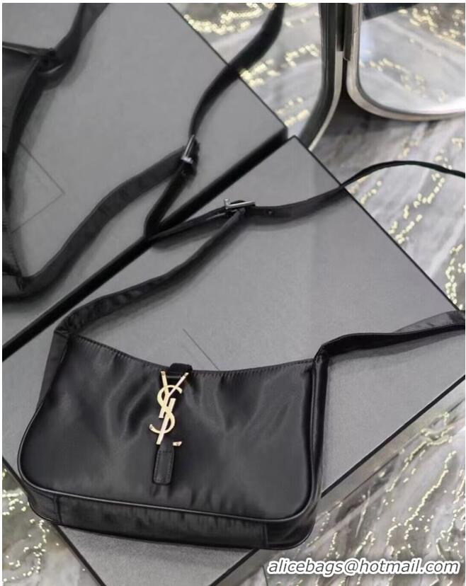 Buy Cheapest SAINT LAURENT Nylon Shoulder Bag Y988228B black