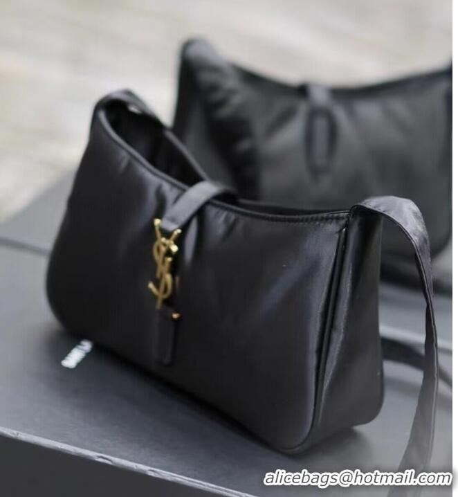 Buy Cheapest SAINT LAURENT Nylon Shoulder Bag Y988228B black