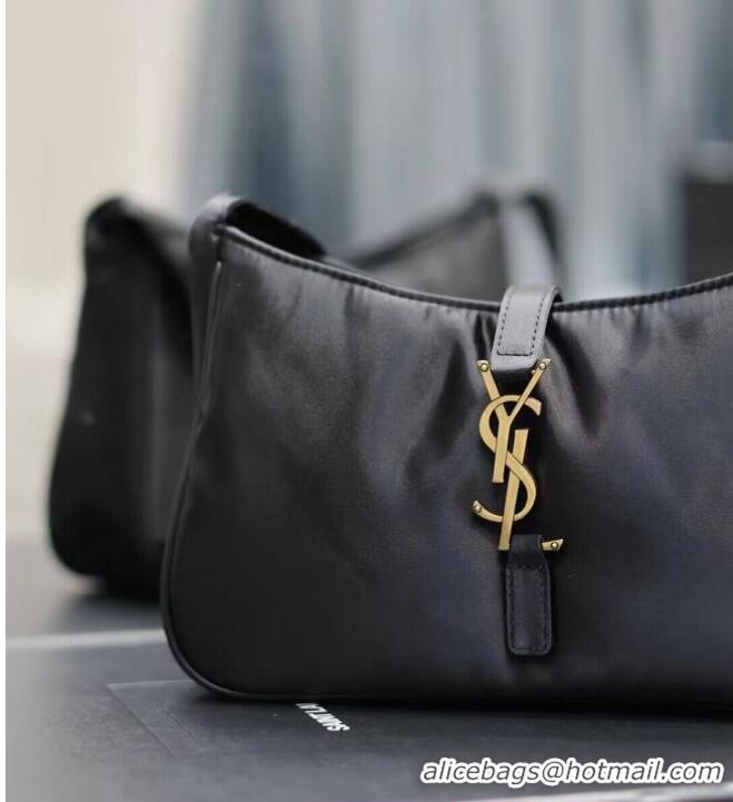 Buy Cheapest SAINT LAURENT Nylon Shoulder Bag Y988228B black