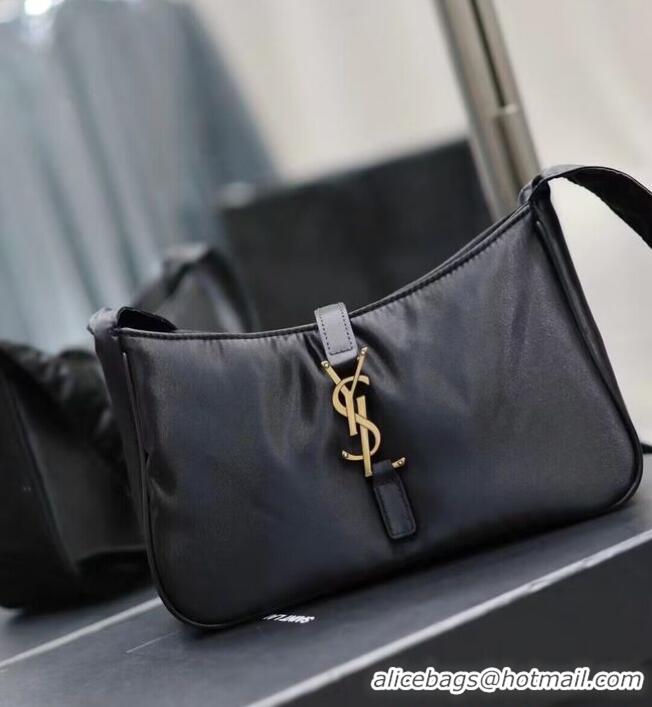 Buy Cheapest SAINT LAURENT Nylon Shoulder Bag Y988228B black