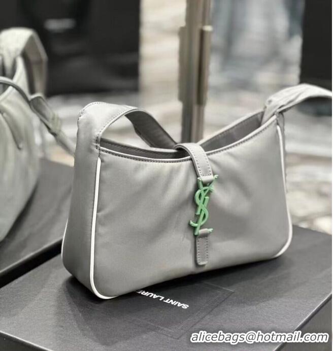 Luxury Discount SAINT LAURENT Nylon Shoulder Bag Y988228 GRAY