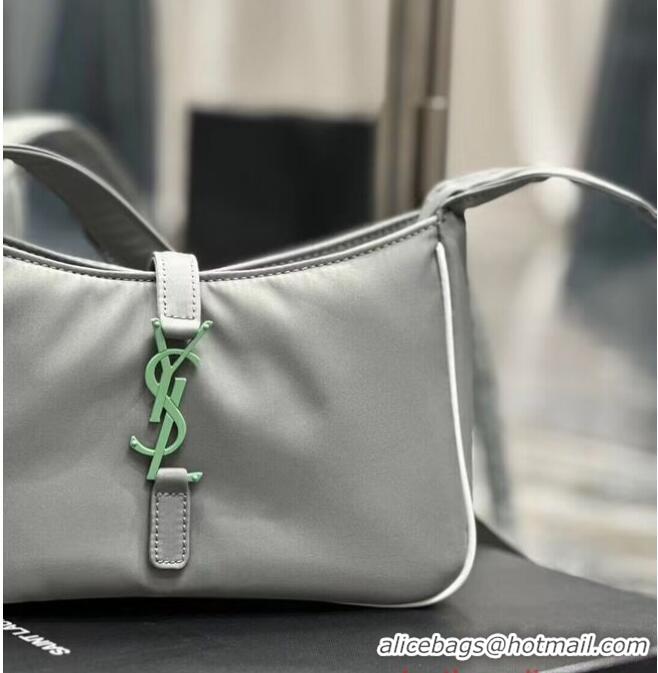 Luxury Discount SAINT LAURENT Nylon Shoulder Bag Y988228 GRAY