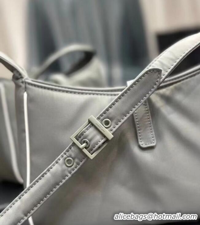 Luxury Discount SAINT LAURENT Nylon Shoulder Bag Y988228 GRAY