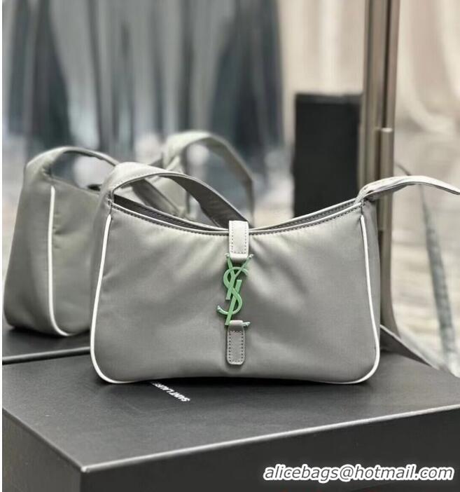 Luxury Discount SAINT LAURENT Nylon Shoulder Bag Y988228 GRAY