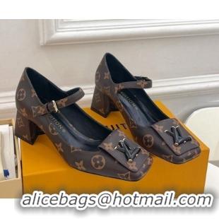 Grade Quality Louis Vuitton Shake Mary Janes Pumps 5.5cm in Monogram Canvas 711112