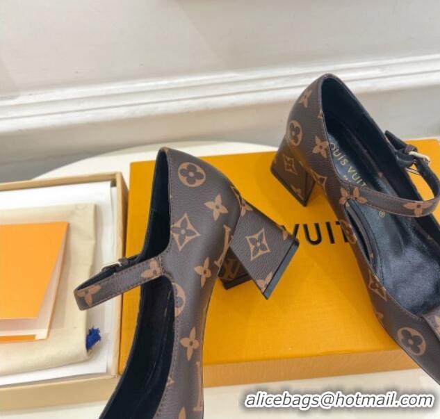 Grade Quality Louis Vuitton Shake Mary Janes Pumps 5.5cm in Monogram Canvas 711112