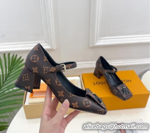 Grade Quality Louis Vuitton Shake Mary Janes Pumps 5.5cm in Monogram Canvas 711112