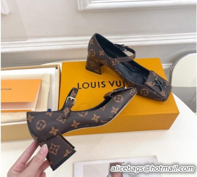 Grade Quality Louis Vuitton Shake Mary Janes Pumps 5.5cm in Monogram Canvas 711112