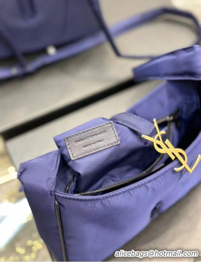 Most Popular SAINT LAURENT Nylon Shoulder Bag Y988228 Blue