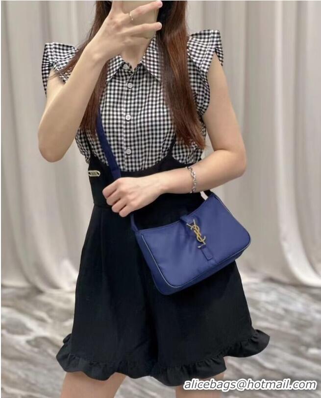 Most Popular SAINT LAURENT Nylon Shoulder Bag Y988228 Blue