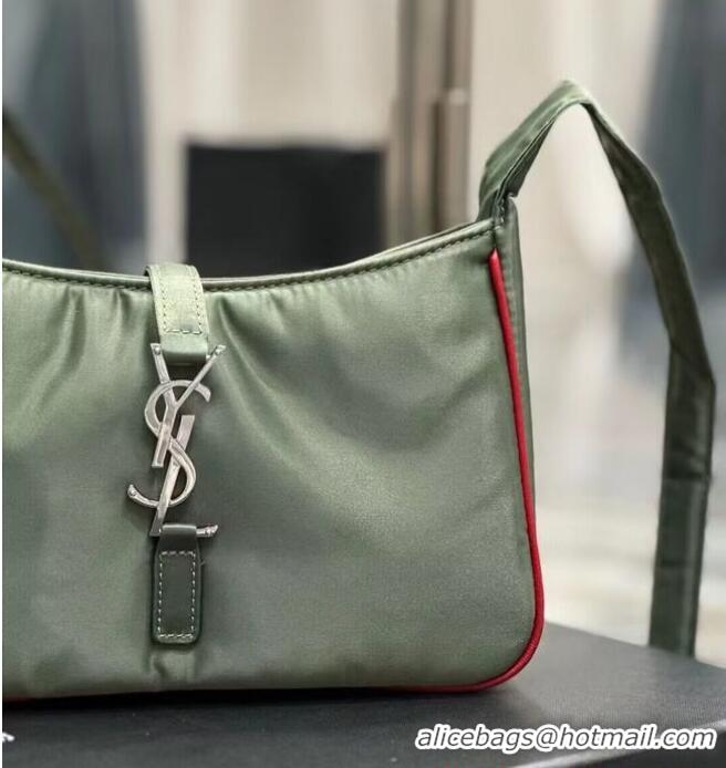 Unique Grade SAINT LAURENT Nylon Shoulder Bag Y988228 Green