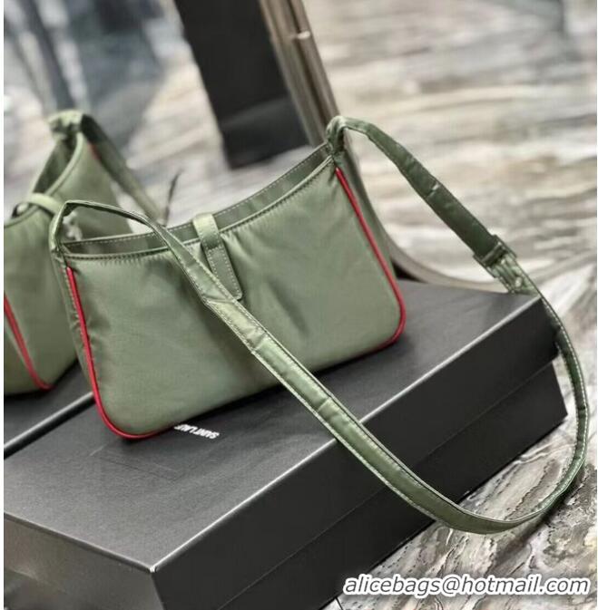 Unique Grade SAINT LAURENT Nylon Shoulder Bag Y988228 Green