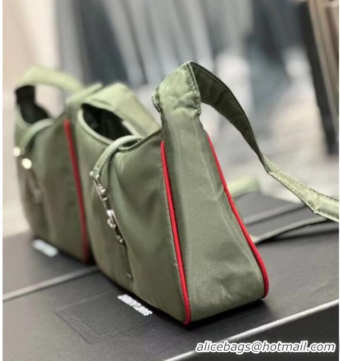 Unique Grade SAINT LAURENT Nylon Shoulder Bag Y988228 Green