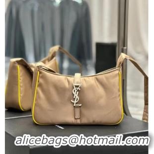 Unique Grade SAINT LAURENT Nylon Shoulder Bag Y988228A Apricot