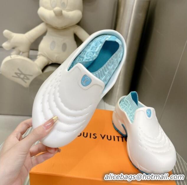 Stylish Louis Vuitton LV Shark Clog Light Blue 712001