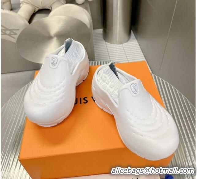 Inexpensive Louis Vuitton LV Shark Clog White 712005