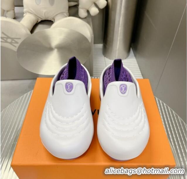 Duplicate Louis Vuitton LV Shark Clog Purple 712006