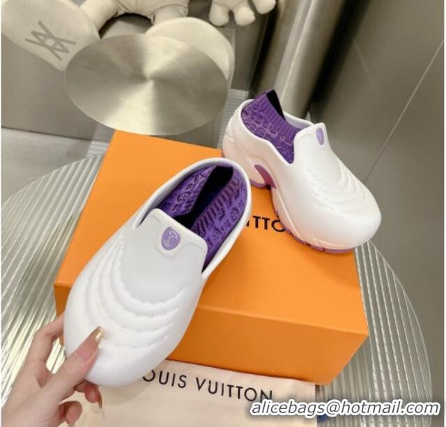 Duplicate Louis Vuitton LV Shark Clog Purple 712006