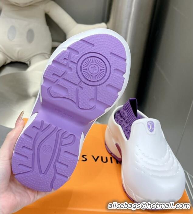 Duplicate Louis Vuitton LV Shark Clog Purple 712006