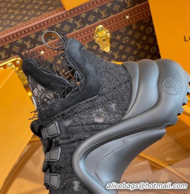 Low Price Louis Vuitton LV Archlight Sneakers in Lace Black 712014