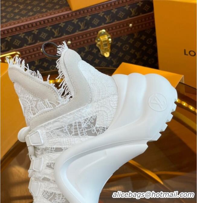 Unique Style Louis Vuitton LV Archlight Sneakers in Lace White 712015