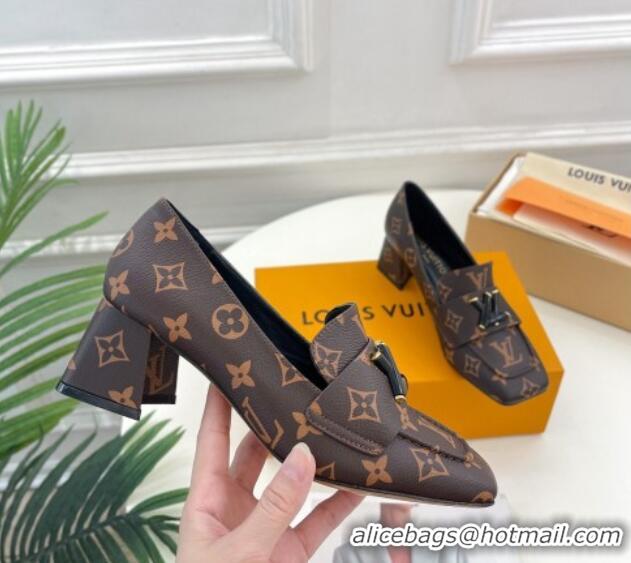 Durable Louis Vuitton Shake Loafers 5.5cm in Monogram Canvas 718071