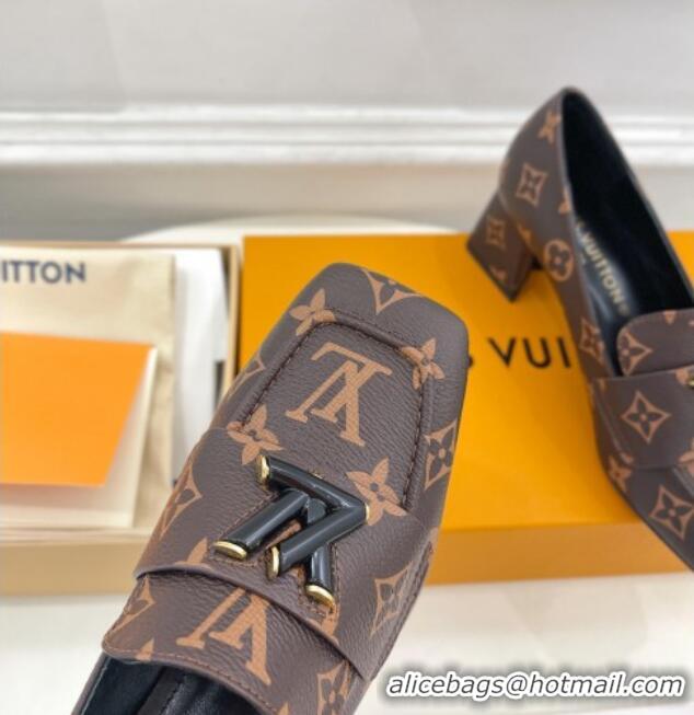 Durable Louis Vuitton Shake Loafers 5.5cm in Monogram Canvas 718071