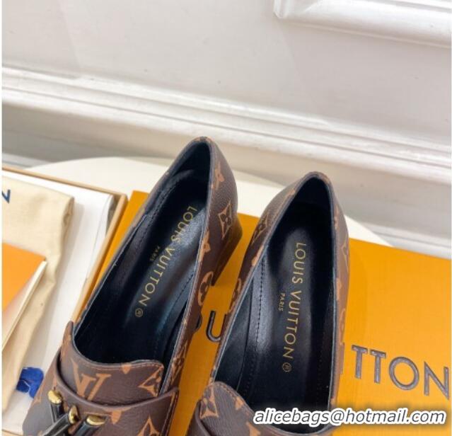 Durable Louis Vuitton Shake Loafers 5.5cm in Monogram Canvas 718071