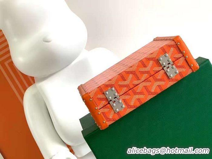 Top Grade Goyard Minaudiere Trunk Case Bag G7972 Orange