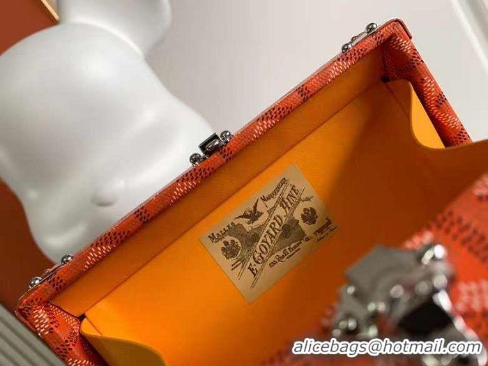 Top Grade Goyard Minaudiere Trunk Case Bag G7972 Orange