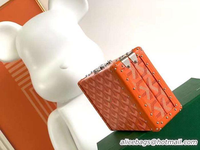 Top Grade Goyard Minaudiere Trunk Case Bag G7972 Orange