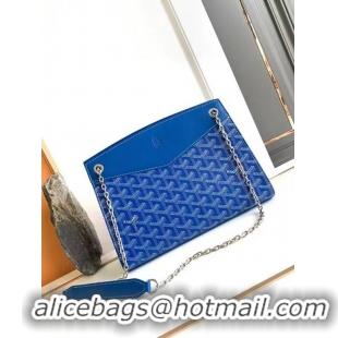 ​Well Crafted Goyard Original Rouette Small Tote Bag 8818 Light Blue