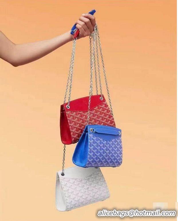 ​Well Crafted Goyard Original Rouette Small Tote Bag 8818 Light Blue