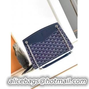 ​Good Taste Goyard Original Rouette Small Tote Bag 8818 Navy Blue