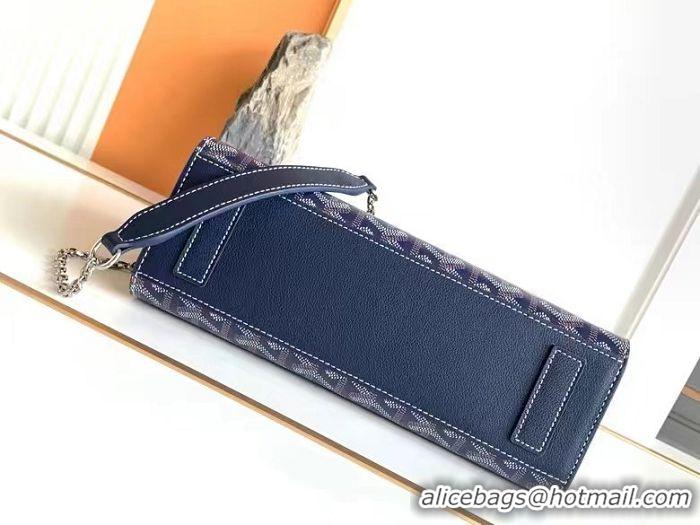 ​Good Taste Goyard Original Rouette Small Tote Bag 8818 Navy Blue