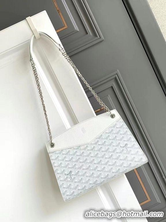 Low Cost Goyard Original Rouette Small Tote Bag 8818 White