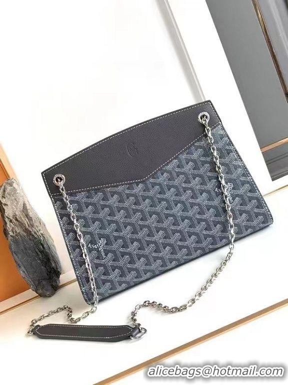 ​Grade Quality Goyard Original Rouette Small Tote Bag 8818 Dark Grey