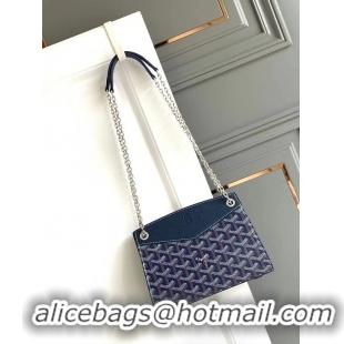 ​Sophisticated Goyard Rouette Mini Tote Bag 8819 Navy Blue